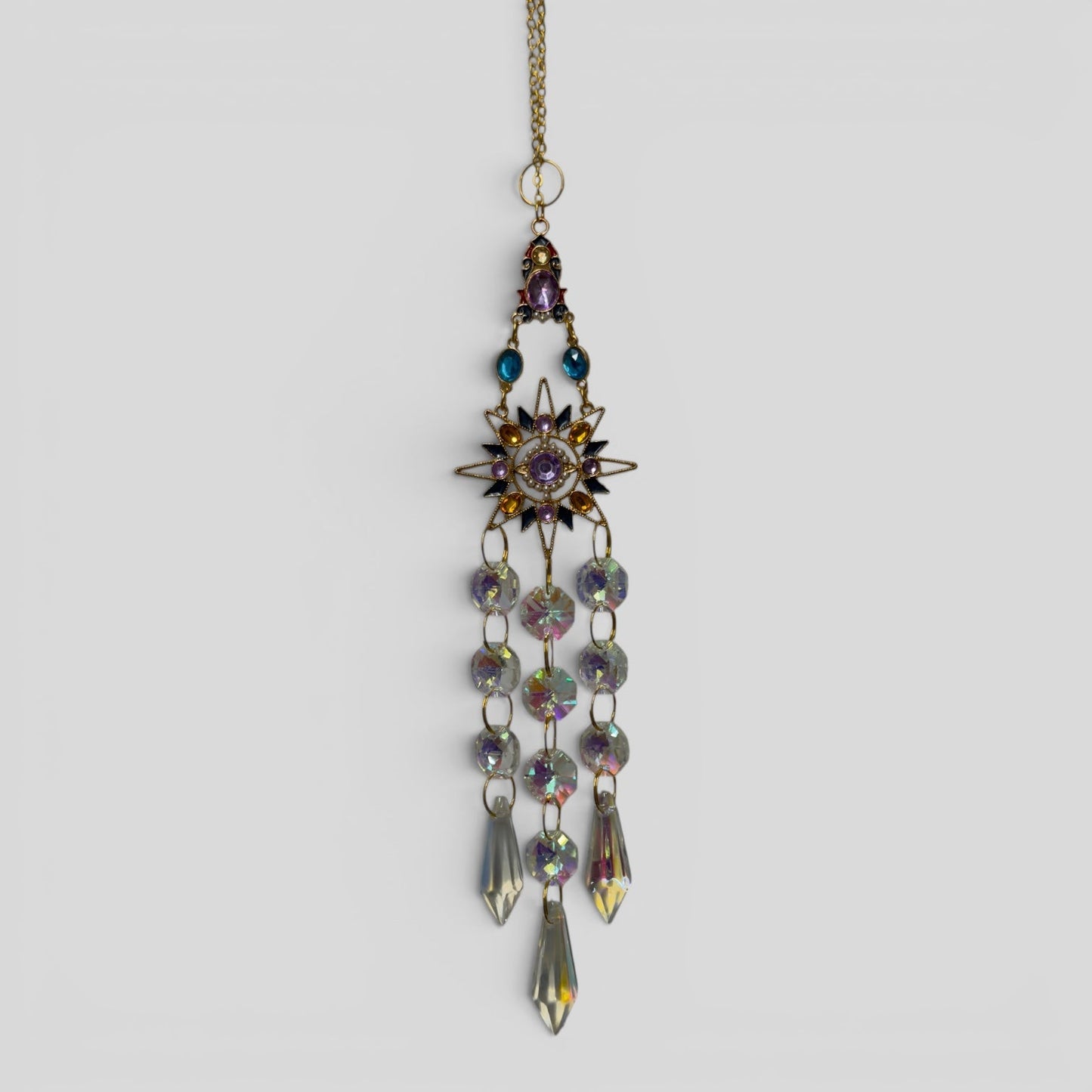 Sunburst Crystal Suncatcher