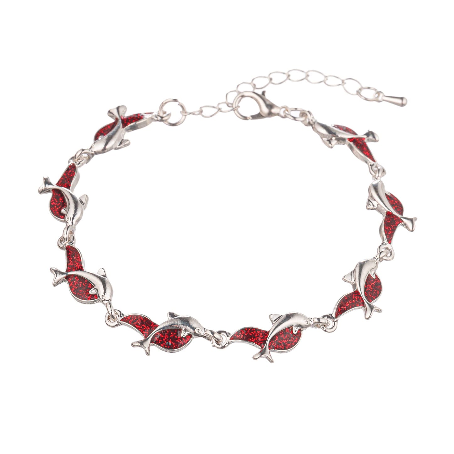 yipima Dolphin Bracelet Women Fashion Dolphin Charm Chain Bangle Party Ocean Jewelry Gift