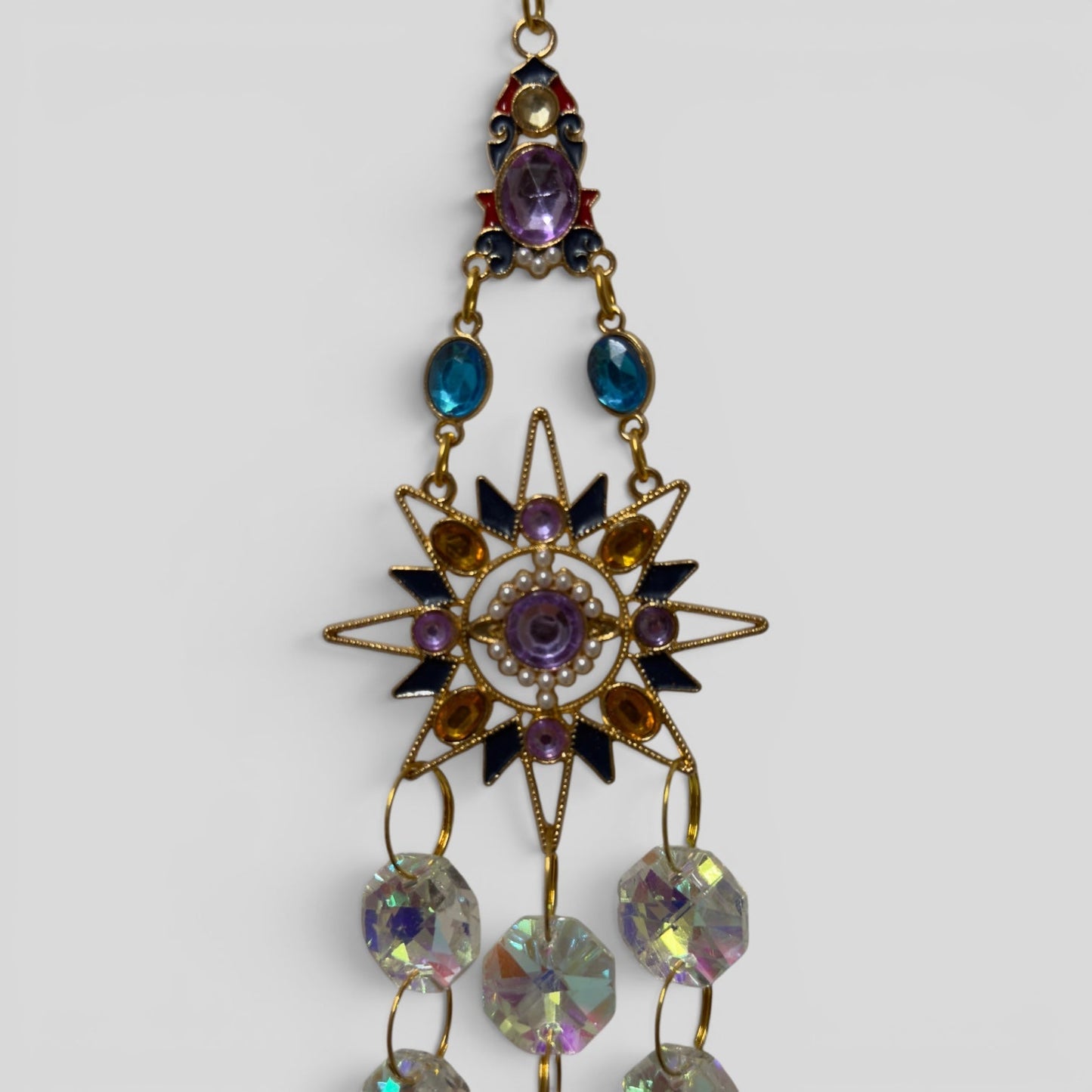 Sunburst Crystal Suncatcher